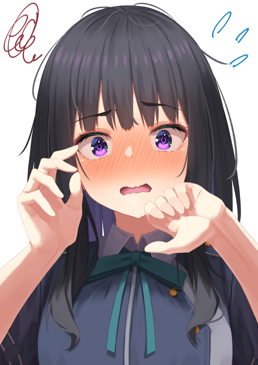 This is a pixiv picture whose title is 赤面///.