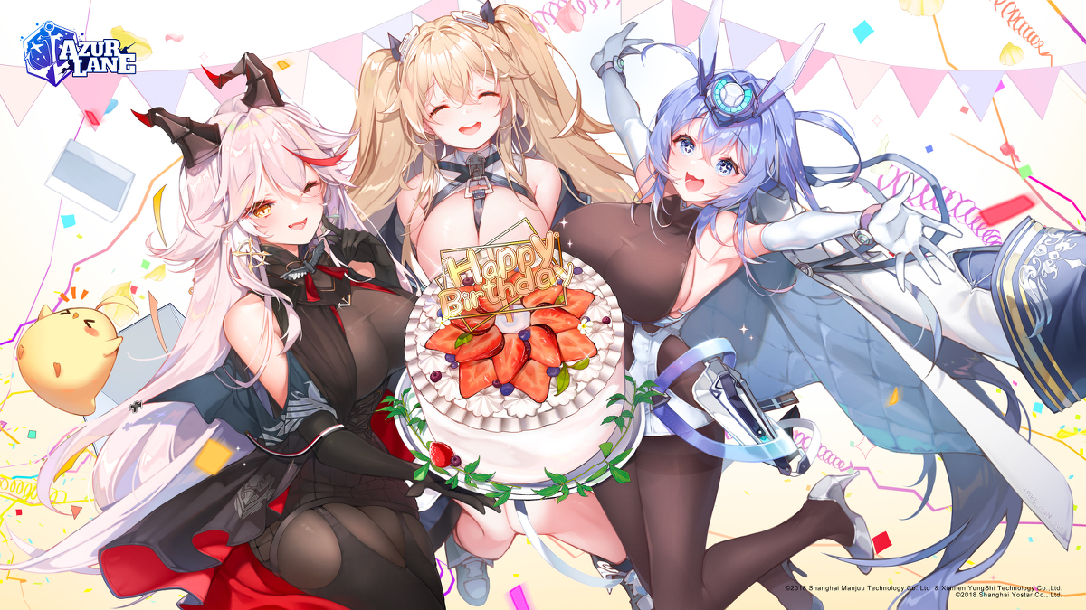 This is a pixiv picture whose title is 4周年おめでとうございます！.