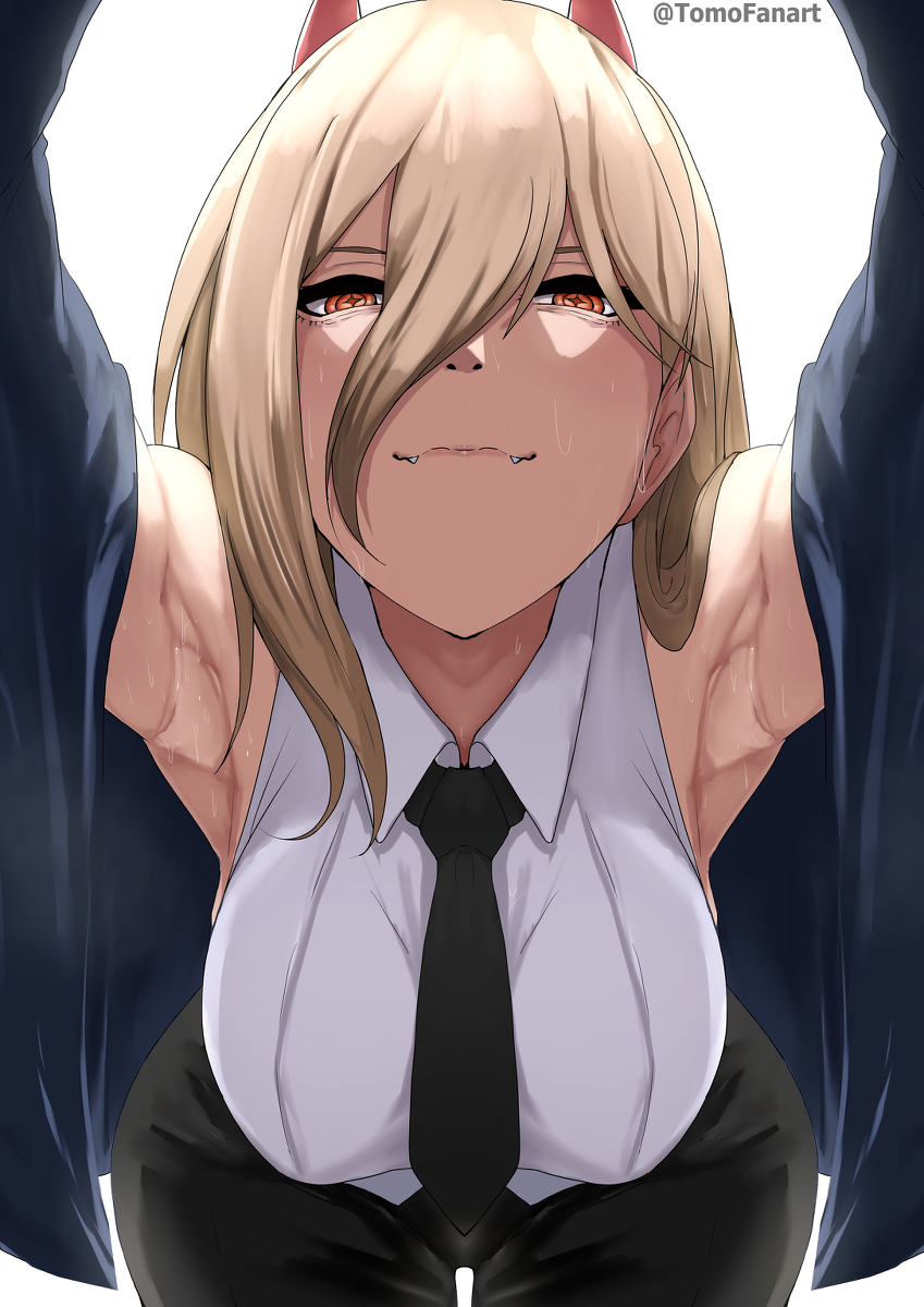 This is a pixiv picture whose title is Power 😤🙏.