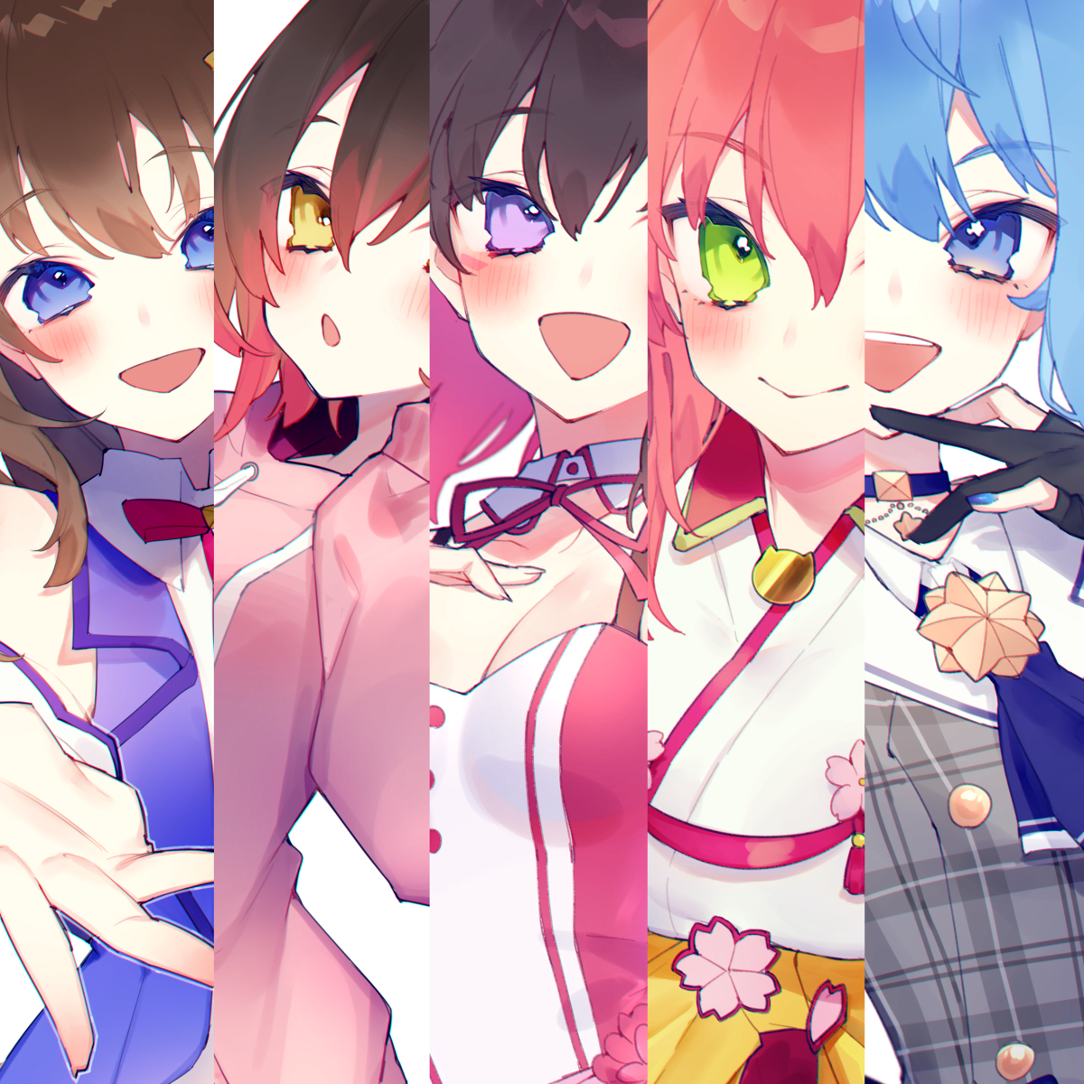 This is a pixiv picture whose title is 0期生まとめ.
