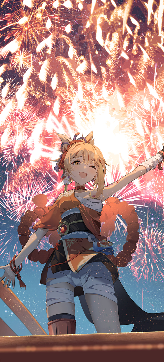 This is a pixiv picture whose title is １，２の、３.