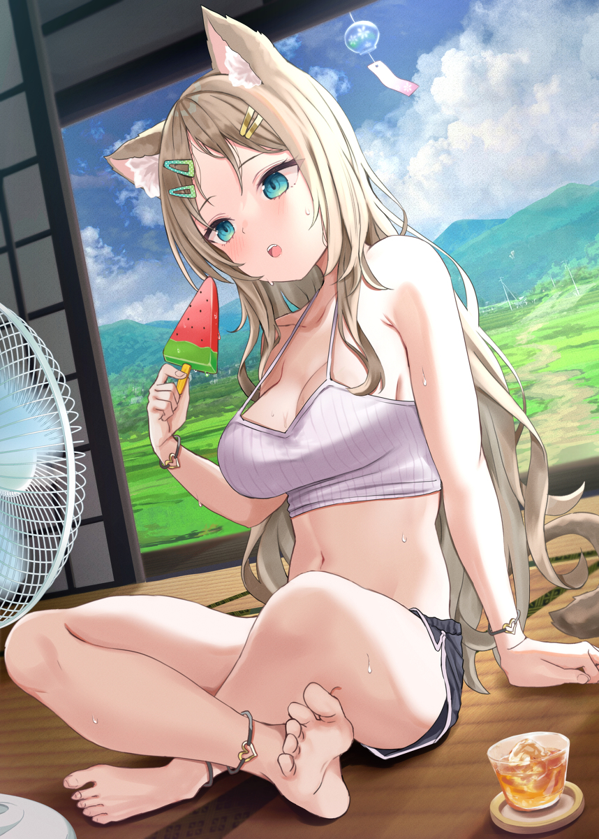 This is a pixiv picture whose title is ミコちゃん in Summer.