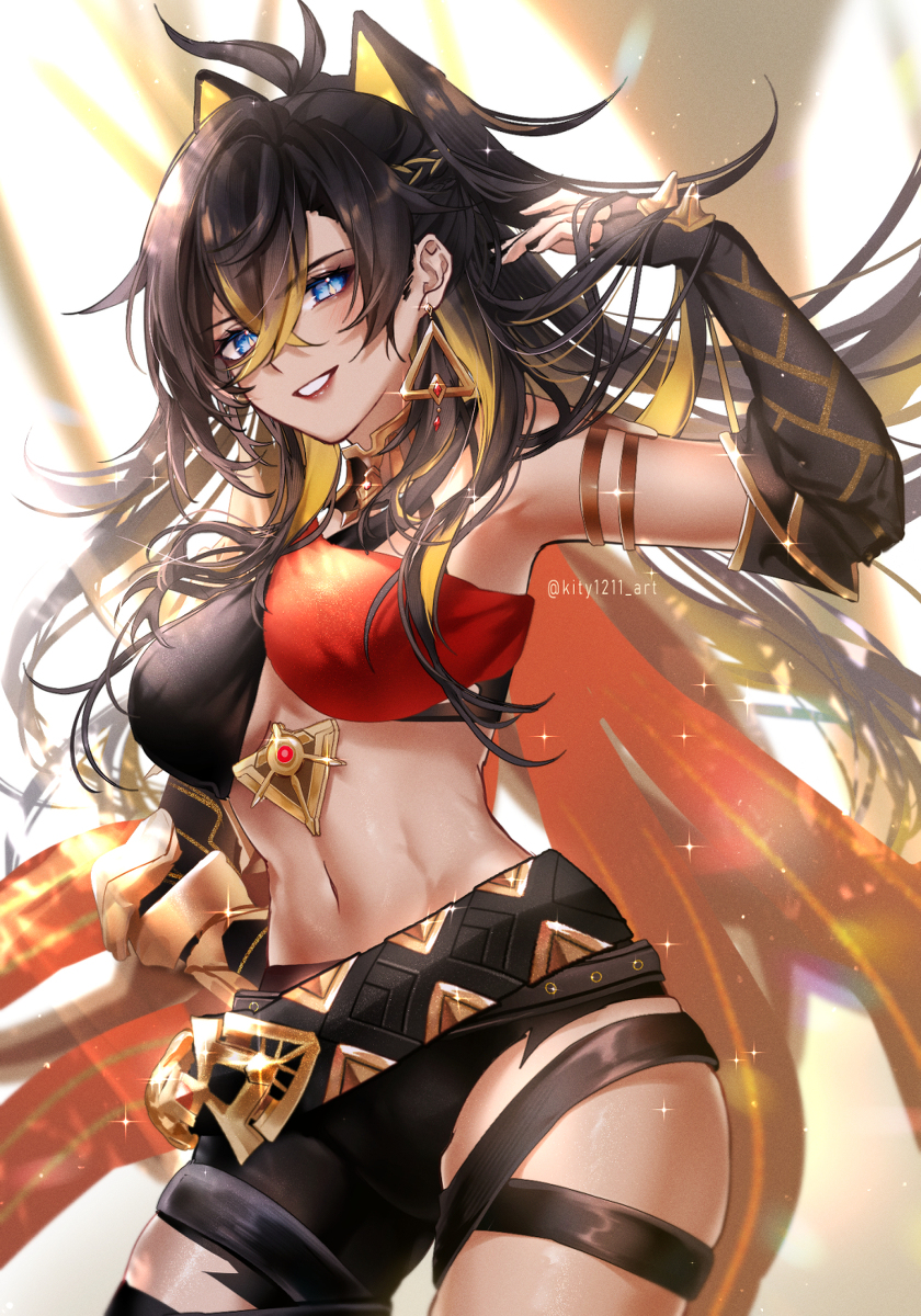 This is a pixiv picture whose title is Dehya.