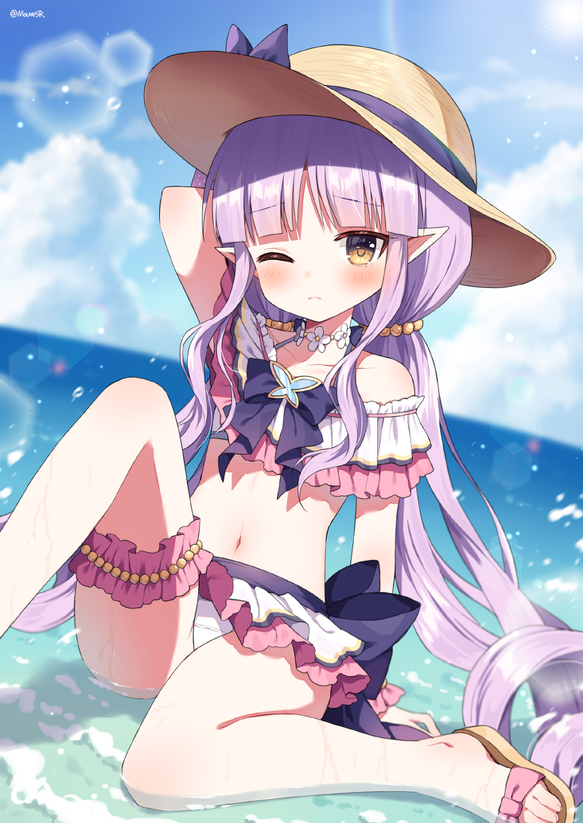 This is a pixiv picture whose title is 水着キョウカちゃん.