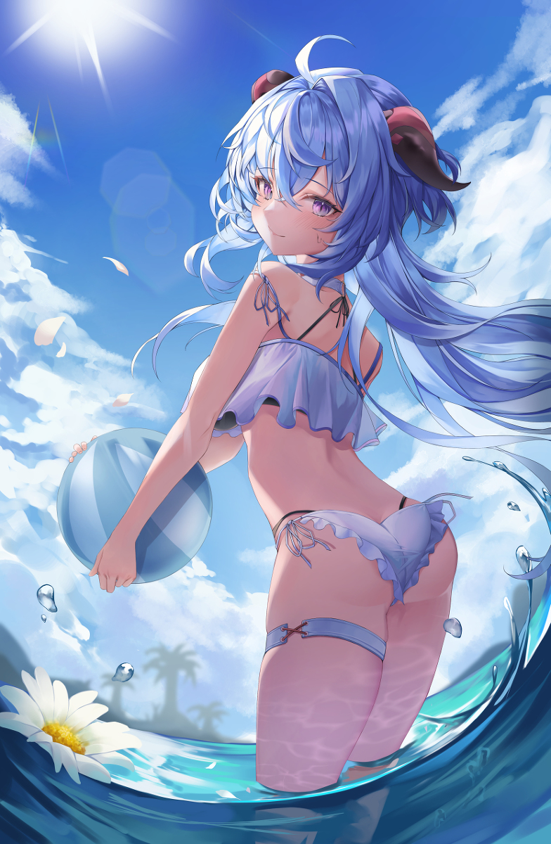 This is a pixiv picture whose title is Just swimmingsuit.