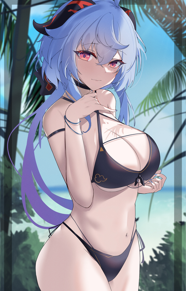This is a pixiv picture whose title is 原神イラコン夏衣装.