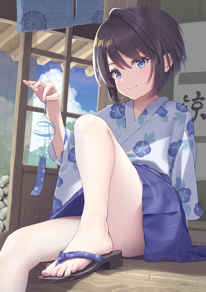 This is a pixiv picture whose title is 夏涼み.