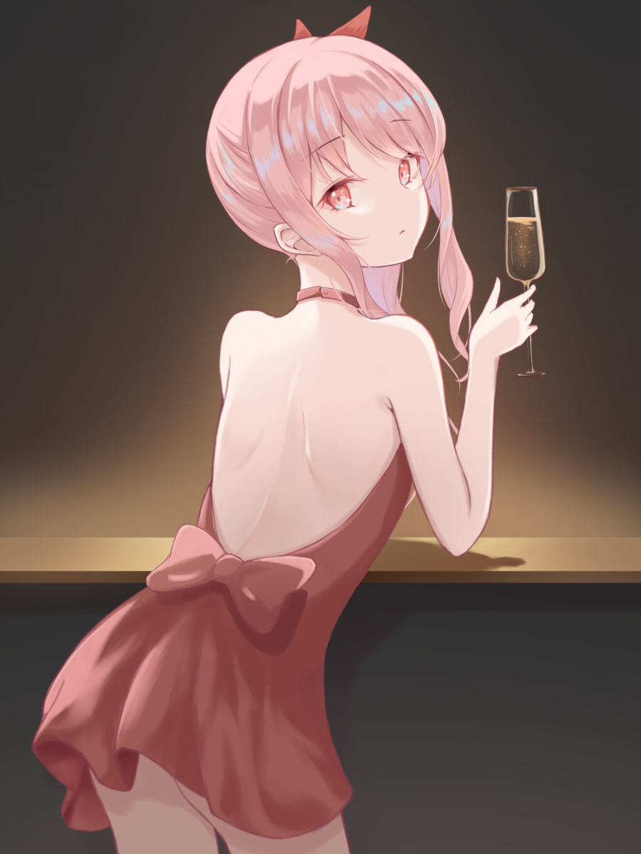 This is a pixiv picture whose title is 🥂.
