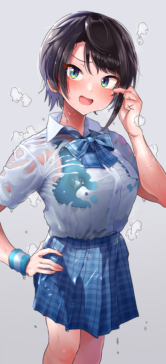 This is a pixiv picture whose title is 濡れそばる.