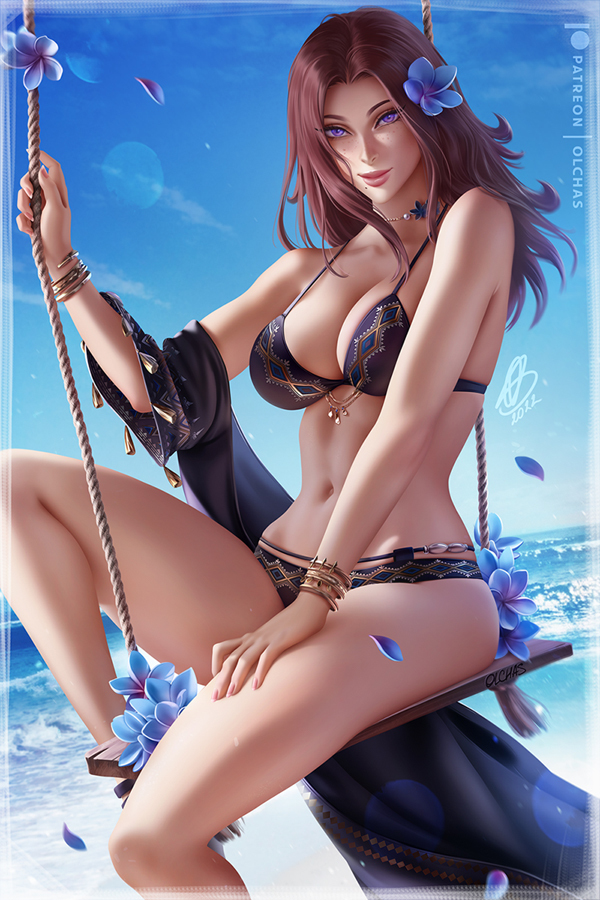 This is a pixiv picture whose title is Ocean Breeze Avalon.