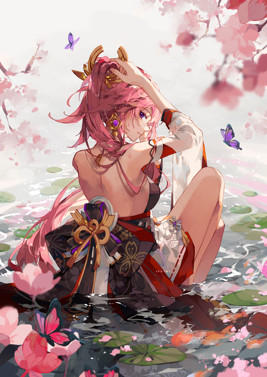 This is a pixiv picture whose title is Clear 🌸🦊.