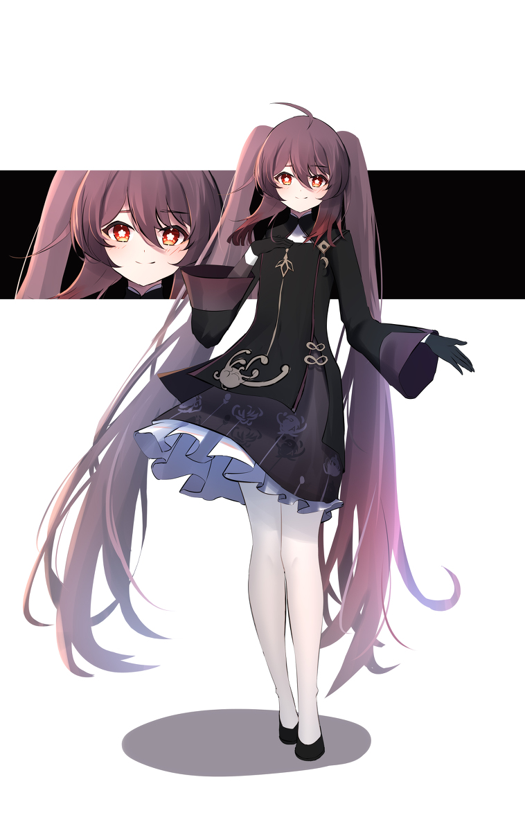 This is a pixiv picture whose title is 日绘，Hutao.
