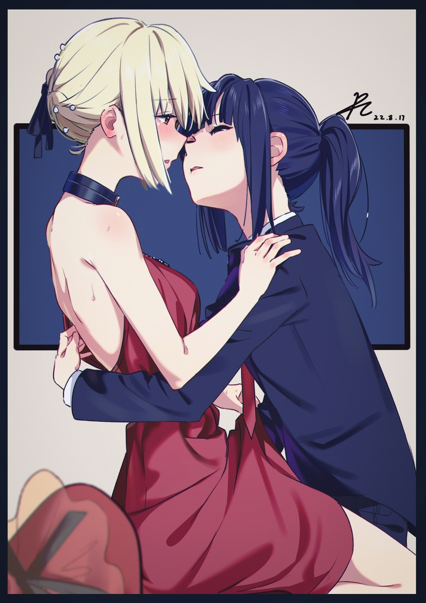 This is a pixiv picture whose title is キス.