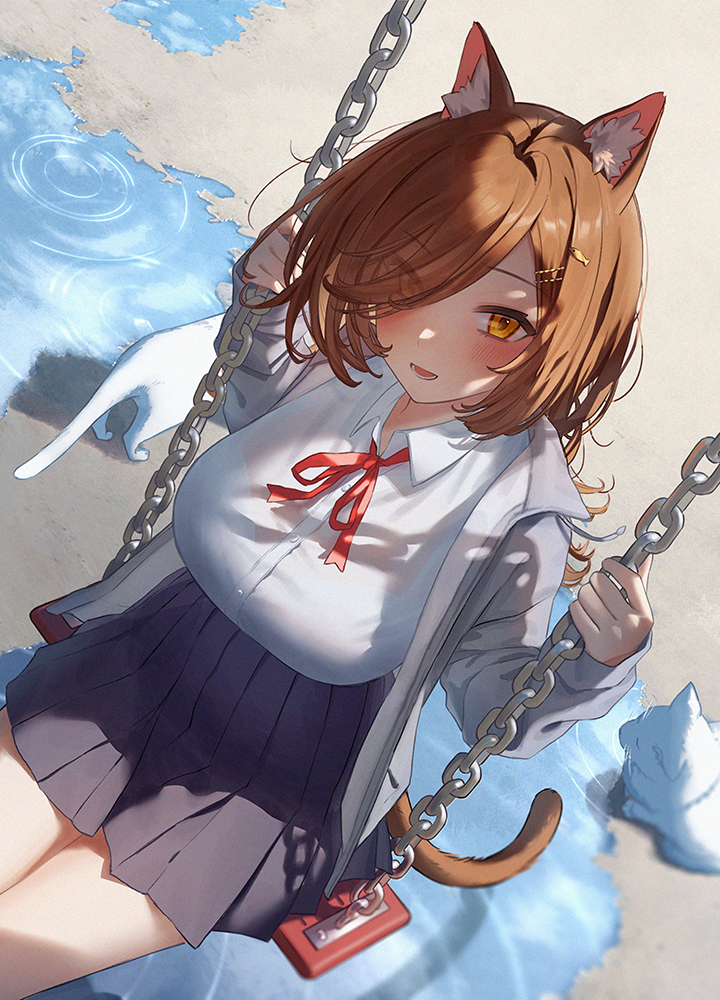 This is a pixiv picture whose title is CAT AND CAT.