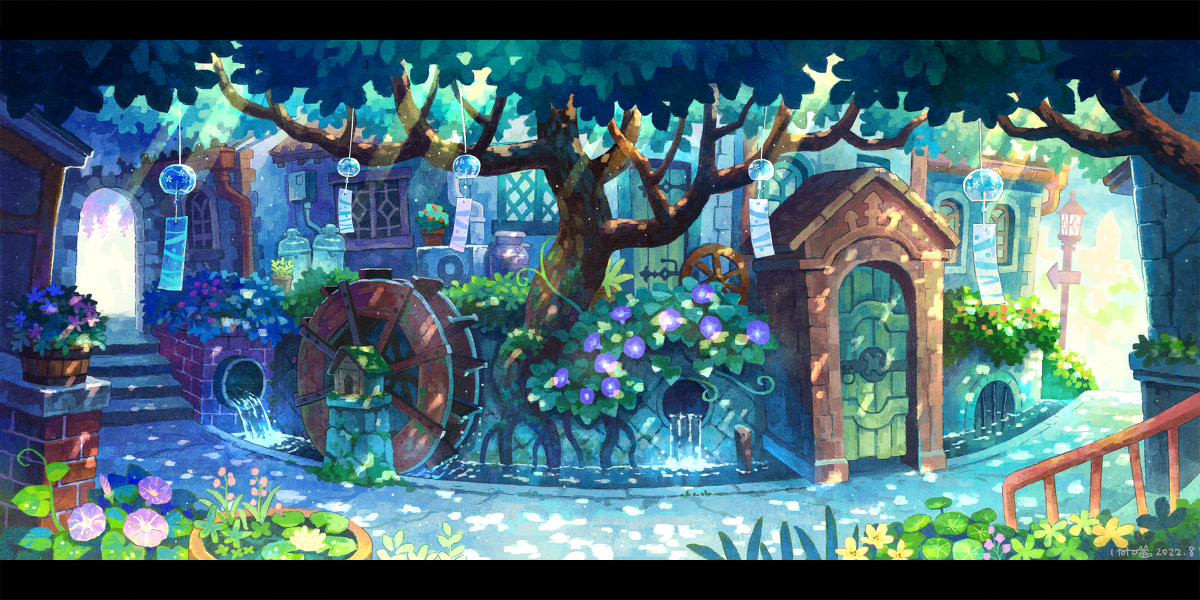 This is a pixiv picture whose title is 納涼通り.