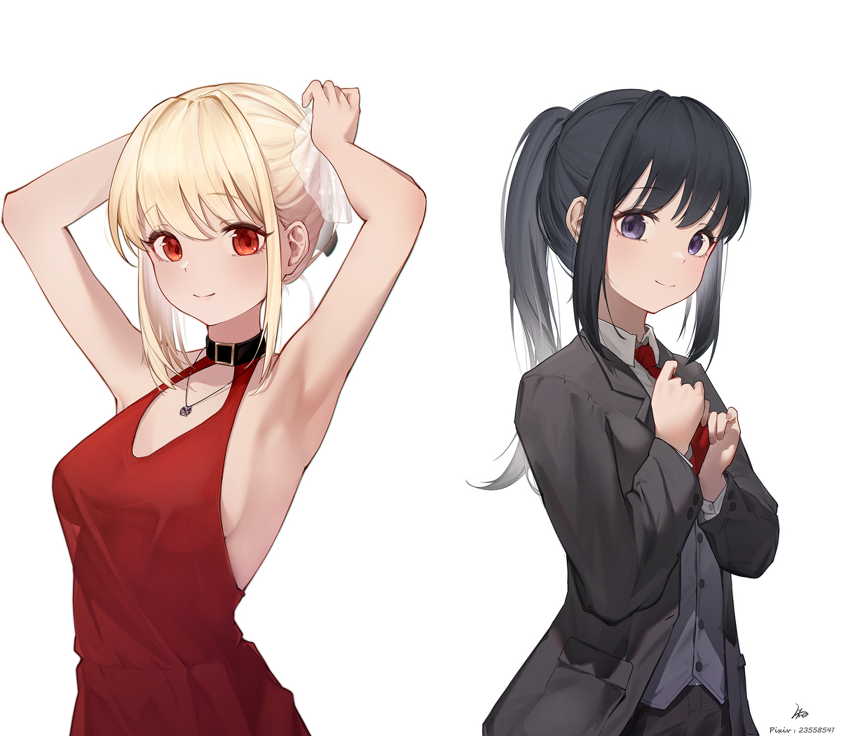 This is a pixiv picture whose title is 千束泷奈.