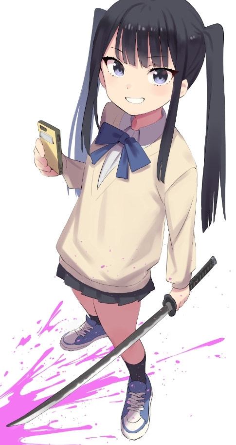 This is a pixiv picture whose title is KATANAガール.