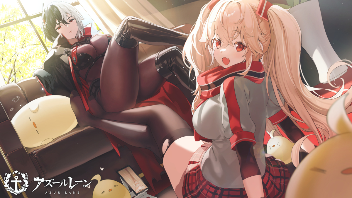 This is a pixiv picture whose title is azur lane.