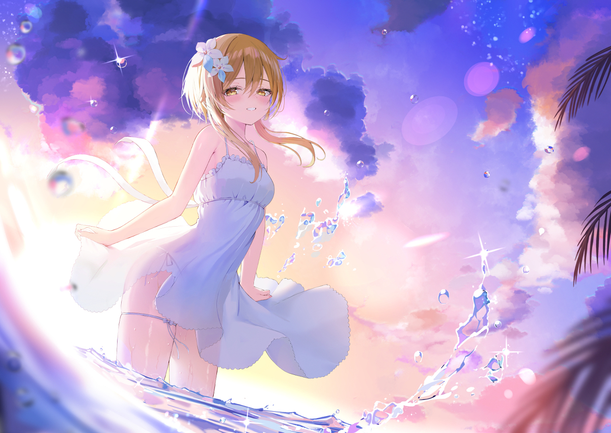 This is a pixiv picture whose title is 最終日.