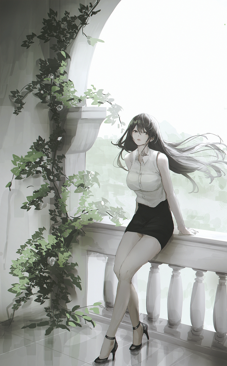 This is a pixiv picture whose title is Terrace.