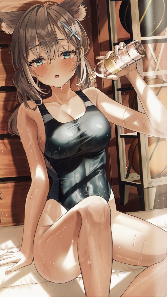 This is a pixiv picture whose title is #水着 シロコ.