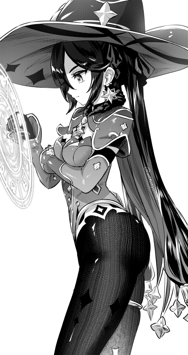 This is a pixiv picture whose title is 漫画風モナ.