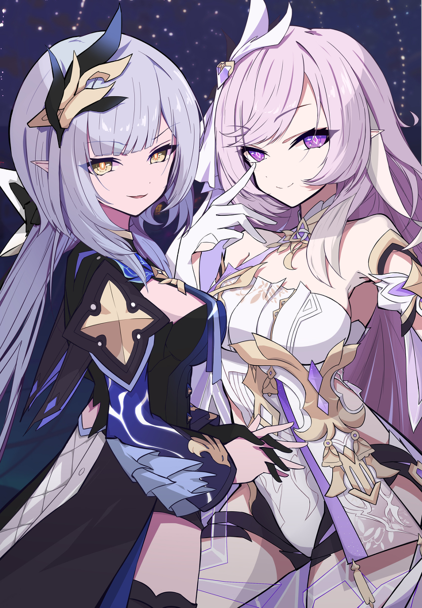 This is a pixiv picture whose title is 爱莉希雅-Elysia.