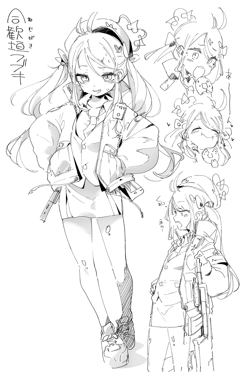 This is a pixiv picture whose title is フブキ練習.