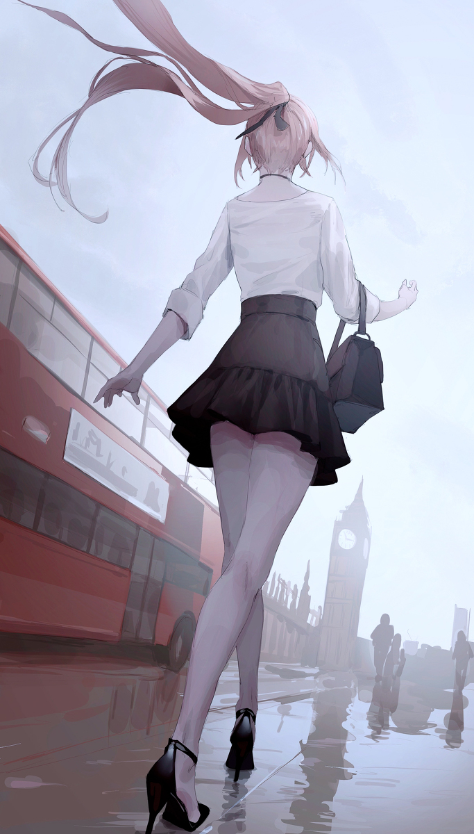 This is a pixiv picture whose title is London Street.