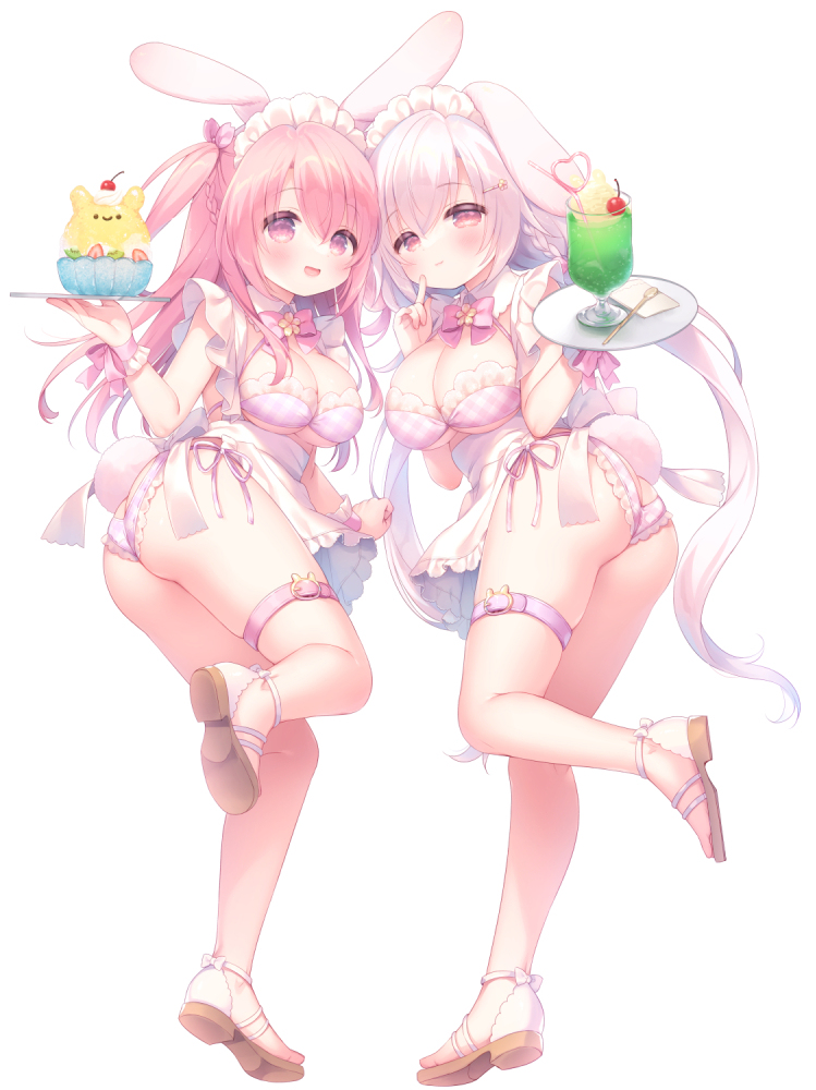 This is a pixiv picture whose title is ふんわりサマーW桜ちゃん.