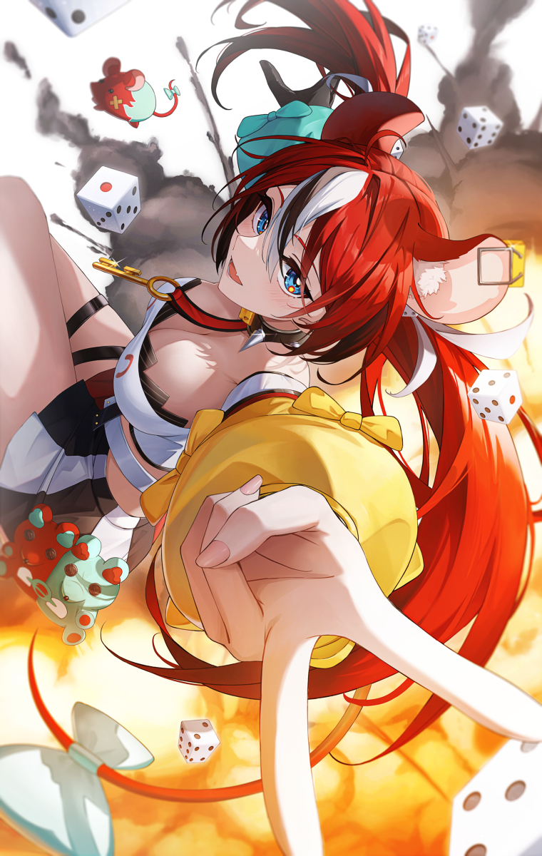 This is a pixiv picture whose title is Bomb! Bomb! 💣.