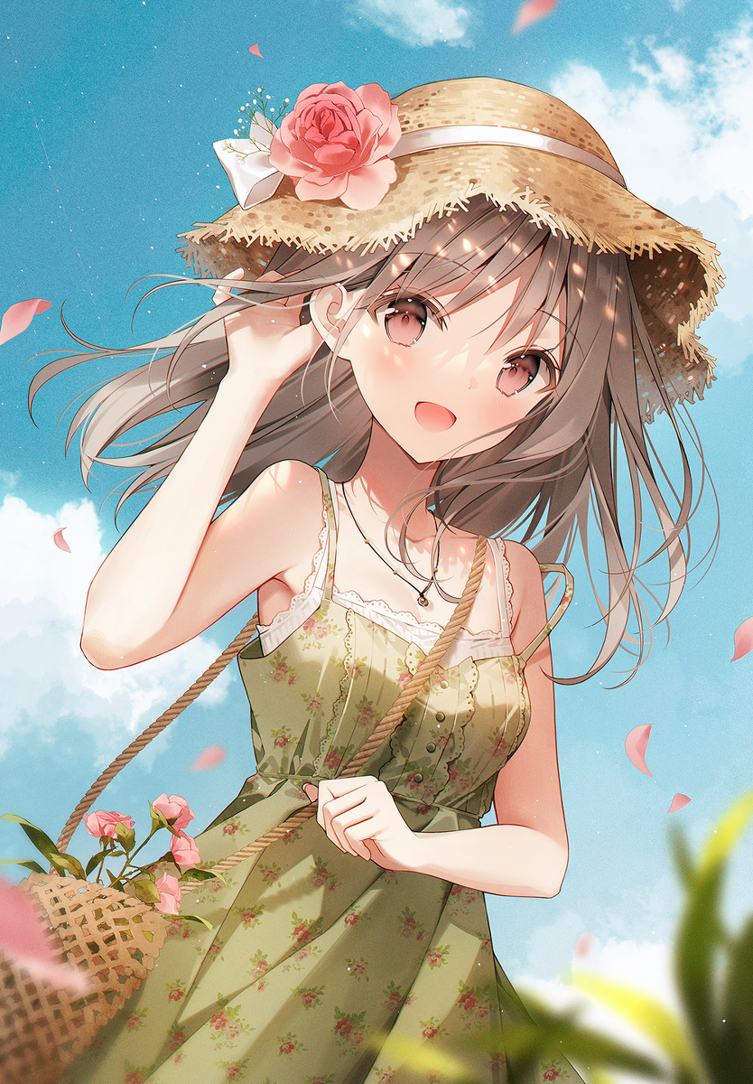 This is a pixiv picture whose title is 夏の日.