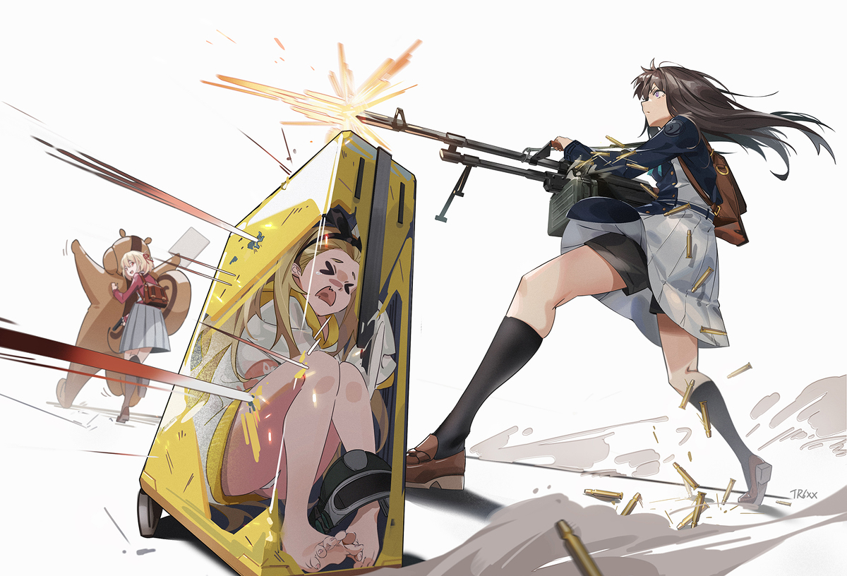 This is a pixiv picture whose title is 輝き撃ち.