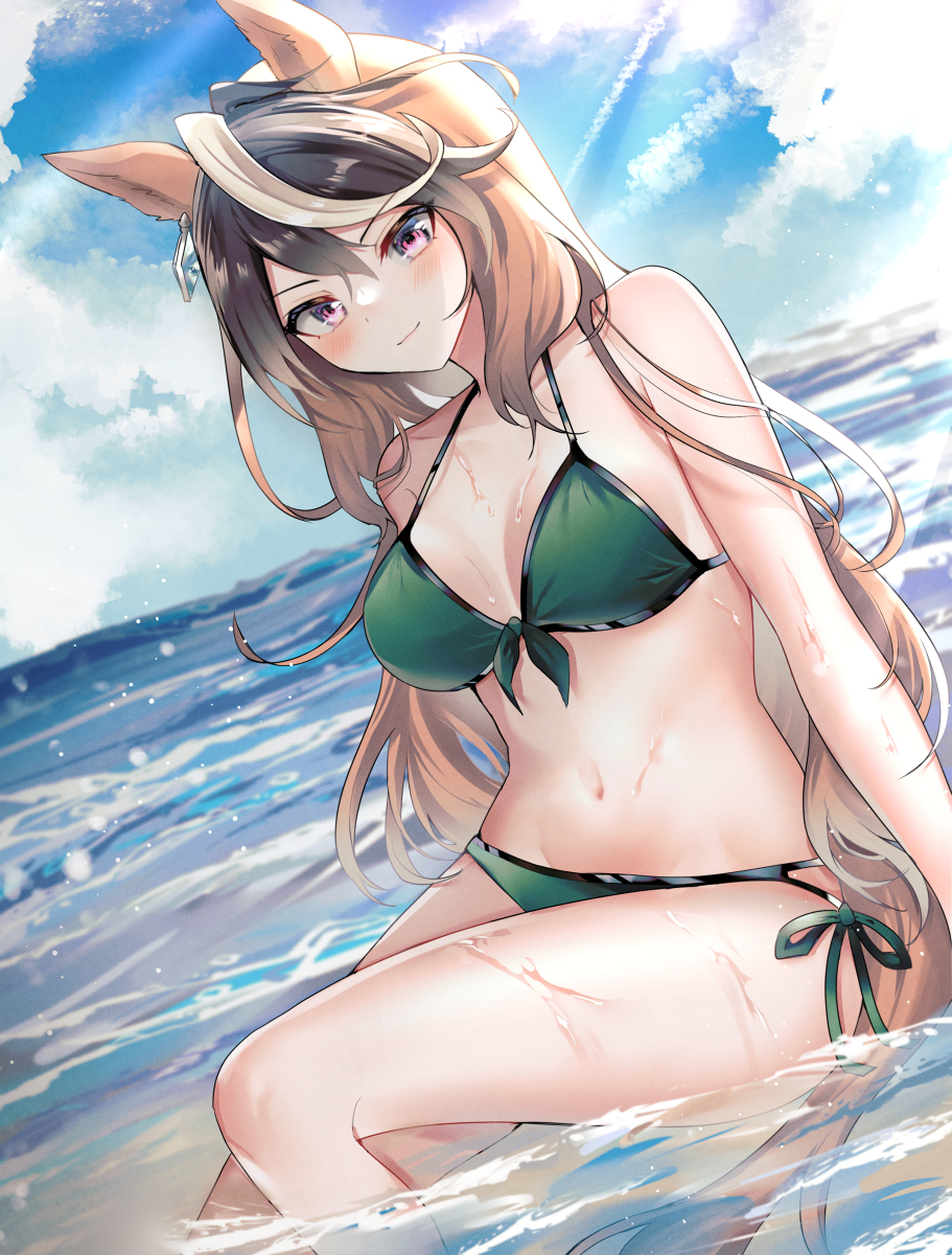 This is a pixiv picture whose title is 水着ルドルフ.