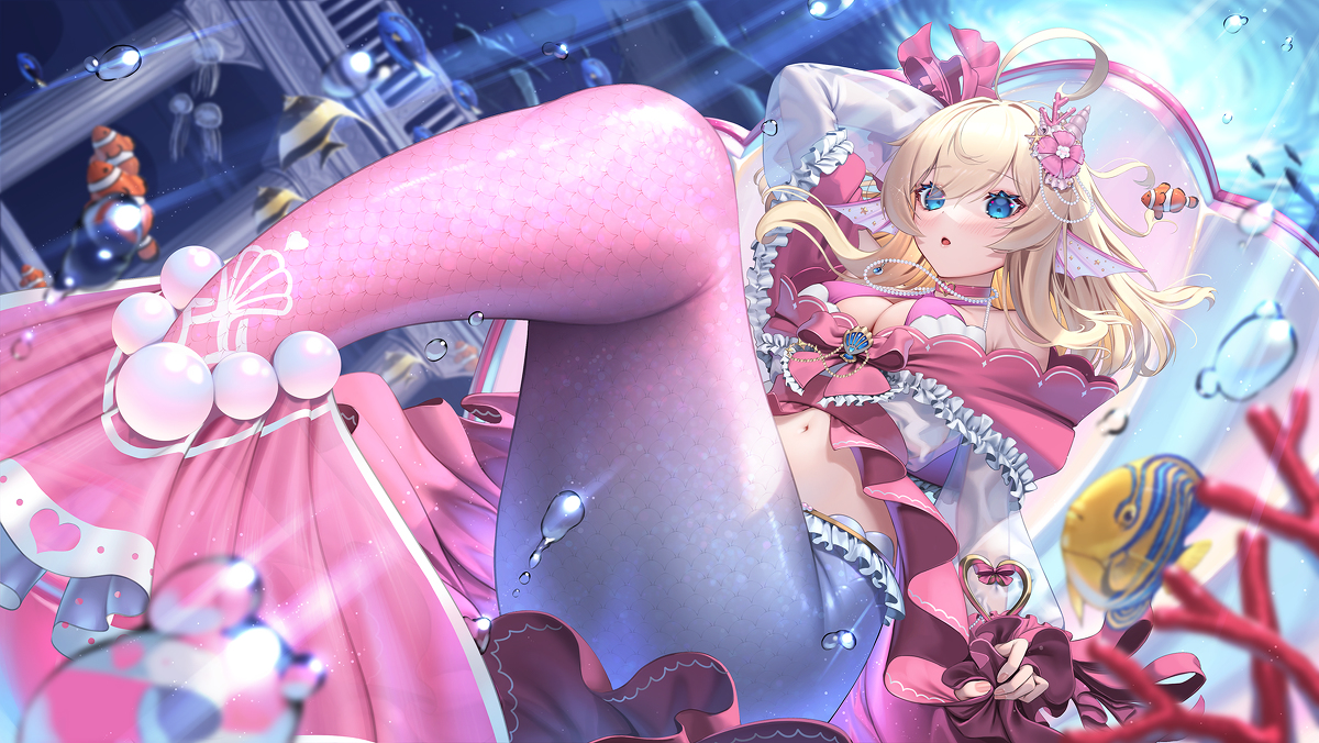 This is a pixiv picture whose title is ニーア・アフーノヴァ人魚姫衣装.
