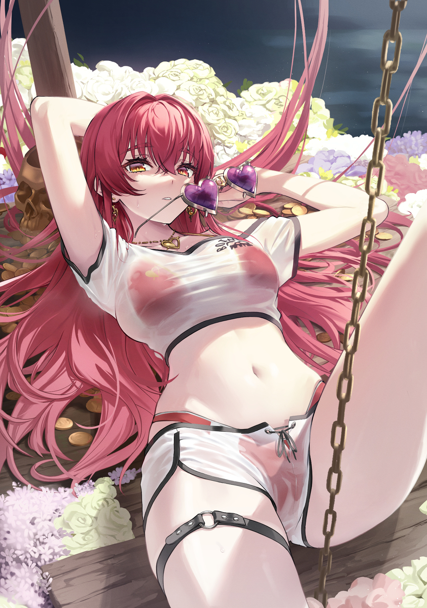 This is a pixiv picture whose title is 宝鐘マリン.