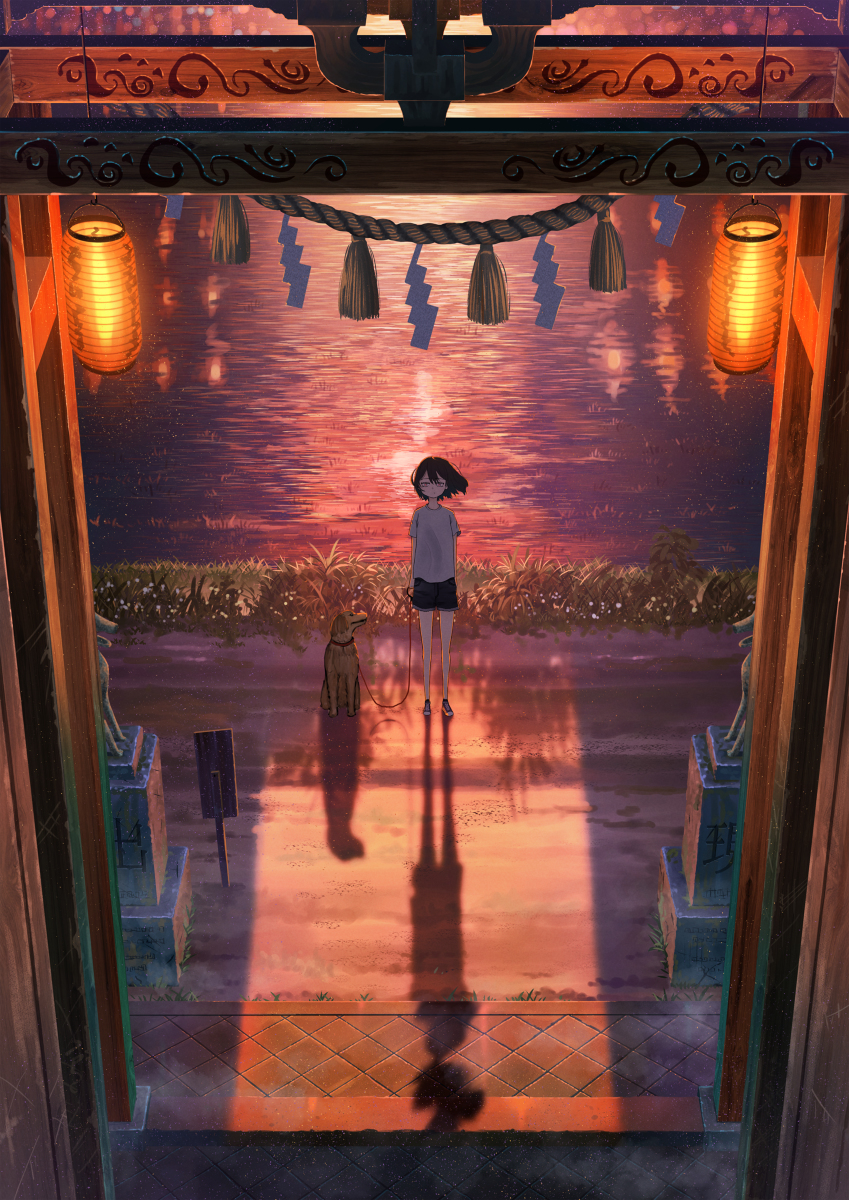 This is a pixiv picture whose title is 「都市伝説」.