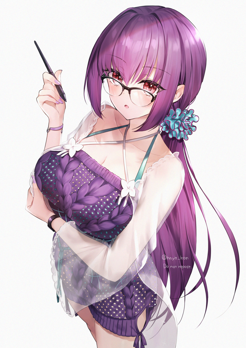 This is a pixiv picture whose title is 水着スカディ.