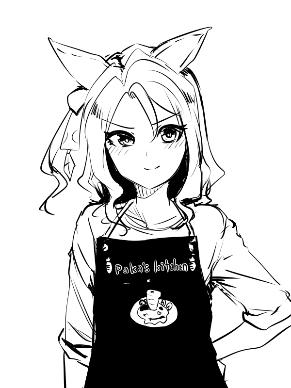 This is a pixiv picture whose title is Paka,s kitchenエプロン.