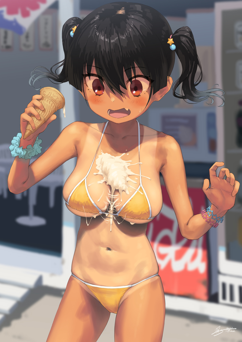 This is a pixiv picture whose title is ガキ巨乳⑧.