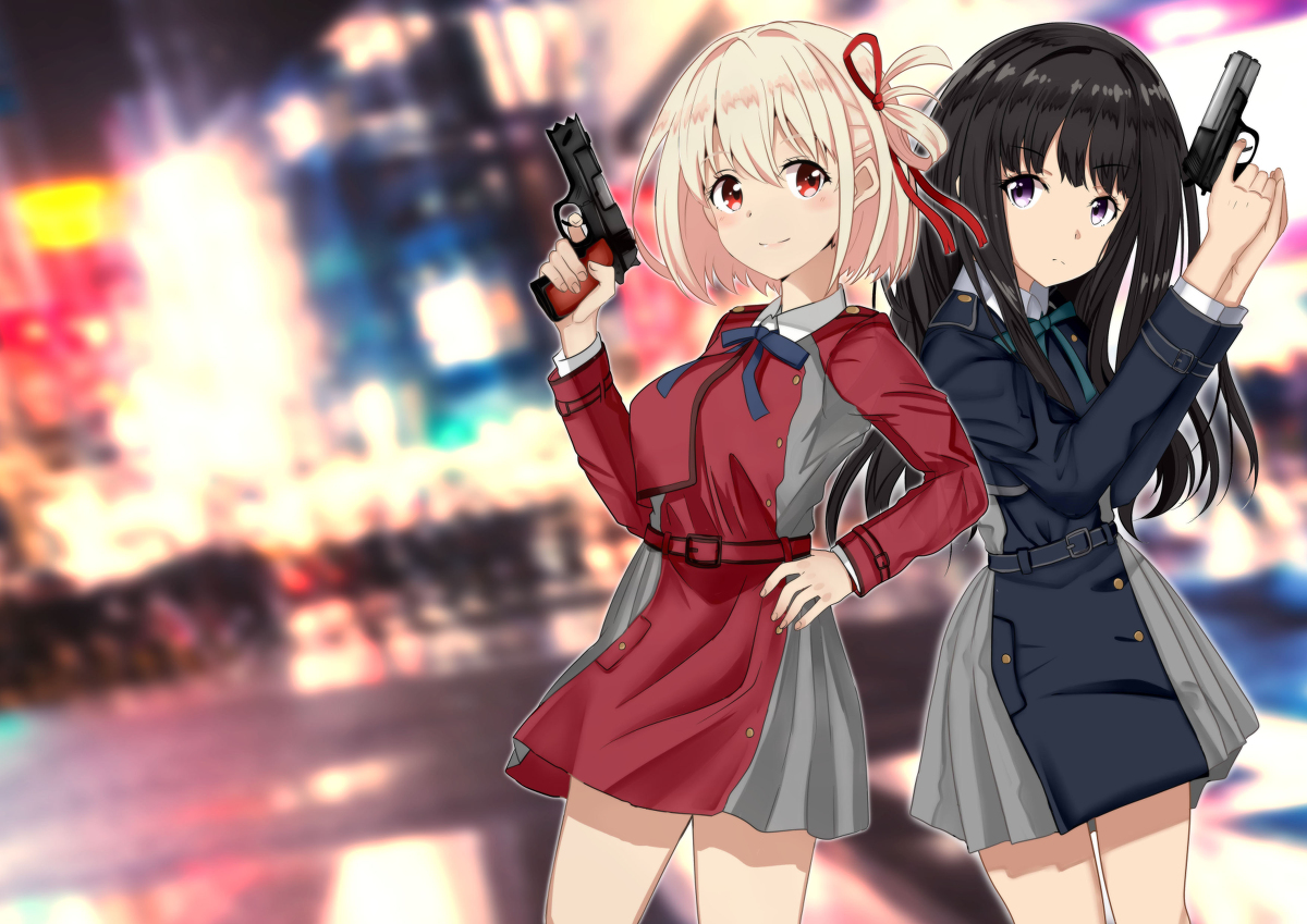 This is a pixiv picture whose title is 千束とたきな.