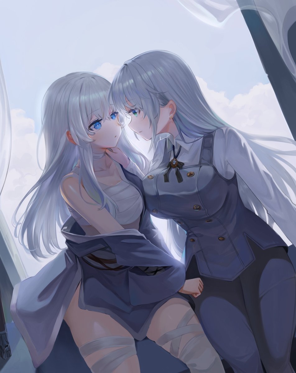 This is a pixiv picture whose title is 라니아와 유정.