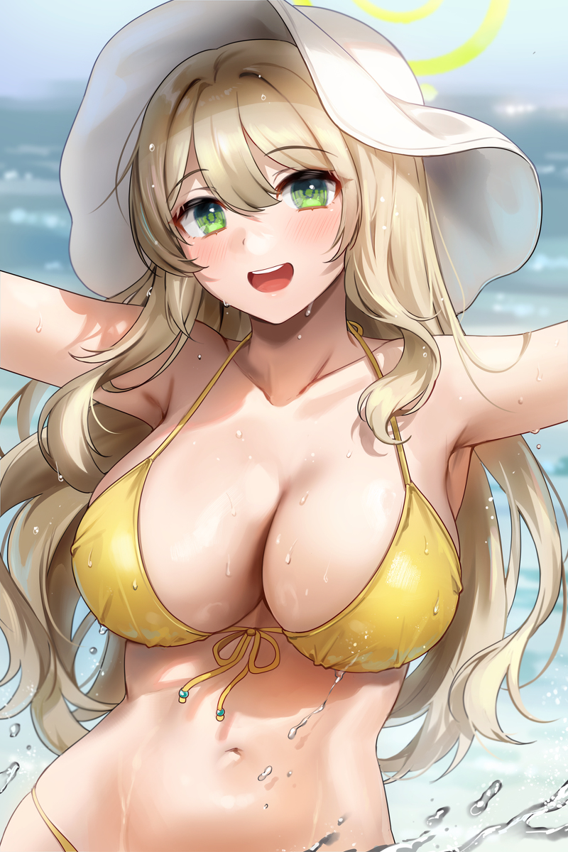 This is a pixiv picture whose title is 水着ノノミ.