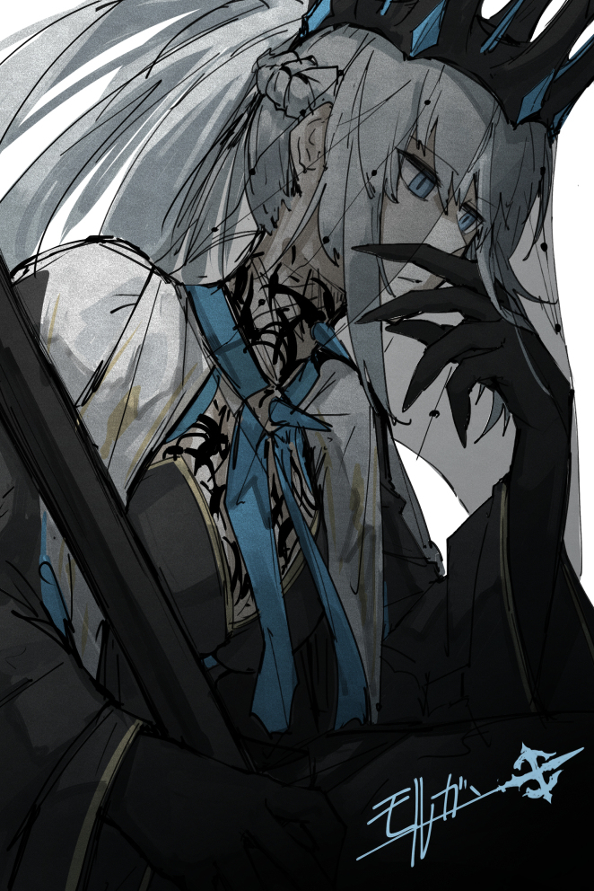 This is a pixiv picture whose title is 🔱.