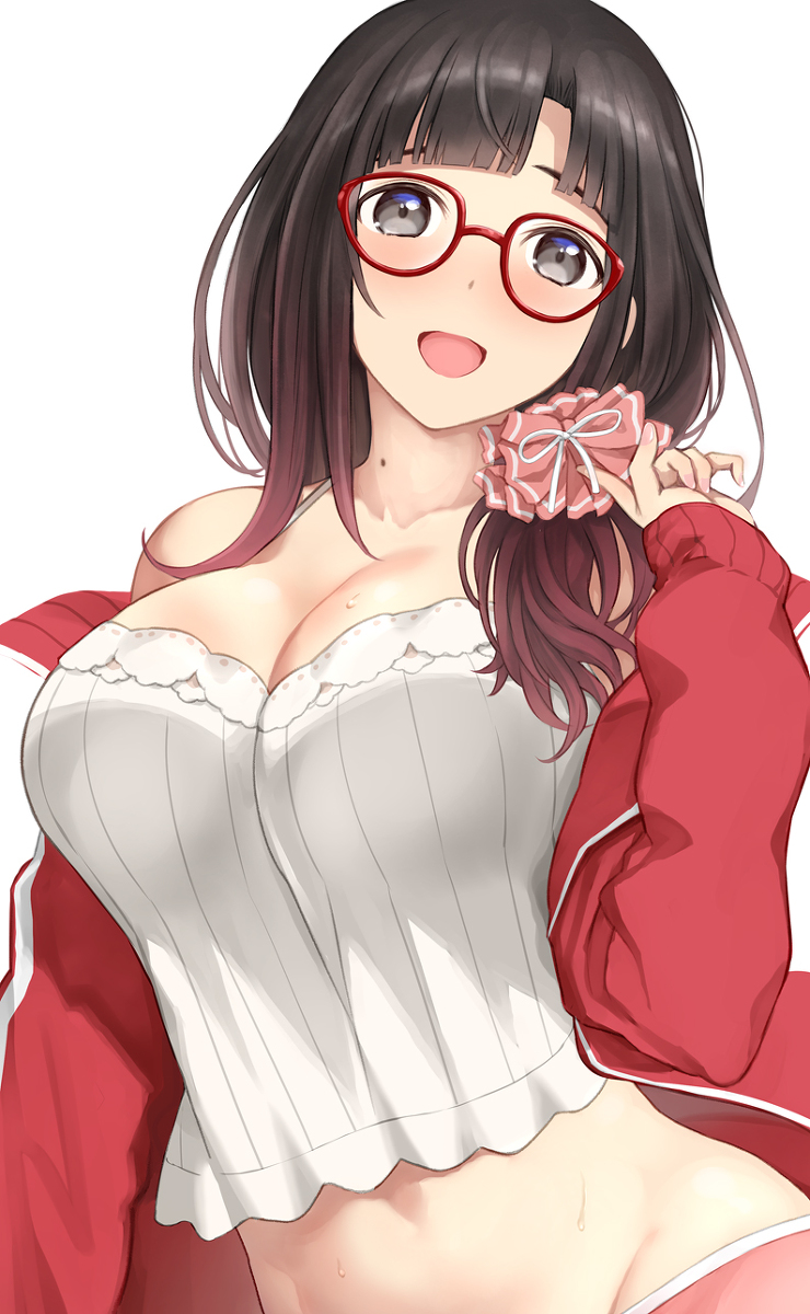 This is a pixiv picture whose title is となりの部屋に住んでる腐女子のお姉さん.