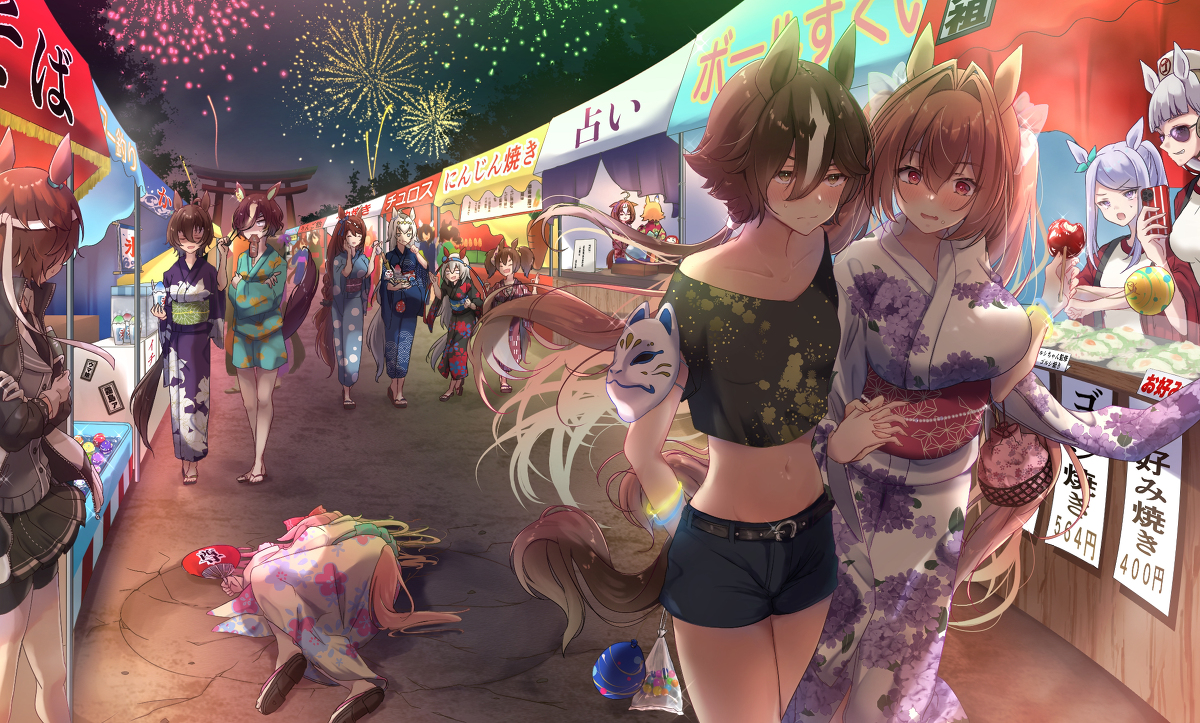 This is a pixiv picture whose title is 夏祭り.