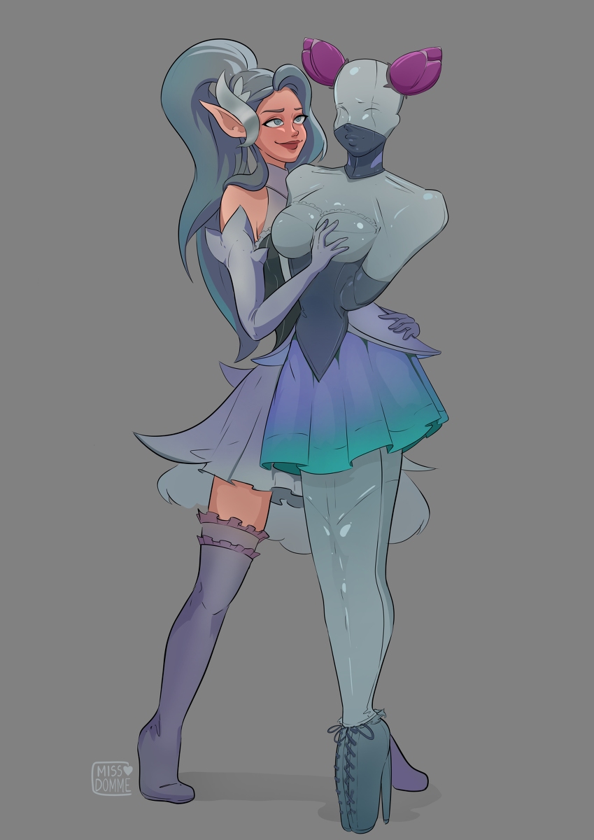 This is a pixiv picture whose title is Some caressing in tight latex.