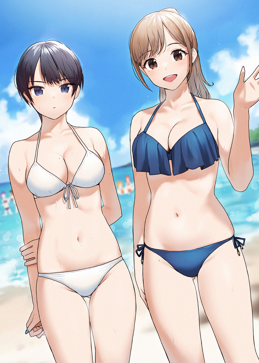 This is a pixiv picture whose title is 「おまたせー」.