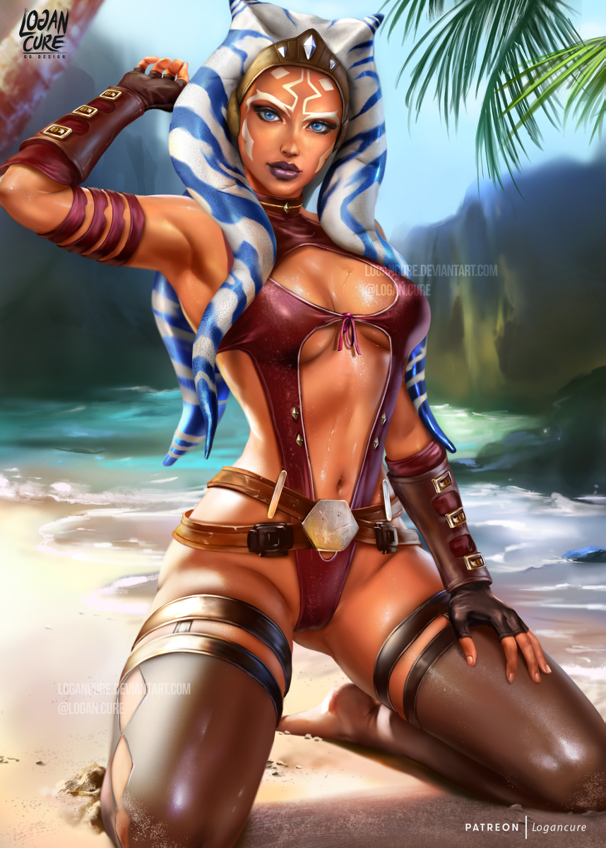 This is a pixiv picture whose title is Ahsoka Tano アソーカ・タノ.