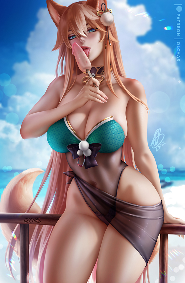 This is a pixiv picture whose title is Summer Ms Hina.